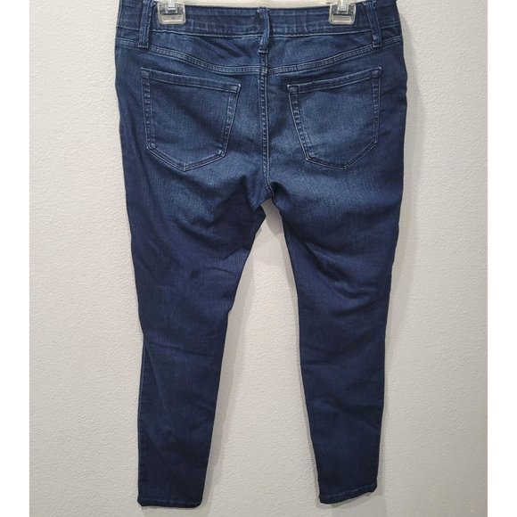 Isabel Maternity Under Belly Womens Dark Wash Blue Skinny Jeans Size 6 - Picture 6 of 8